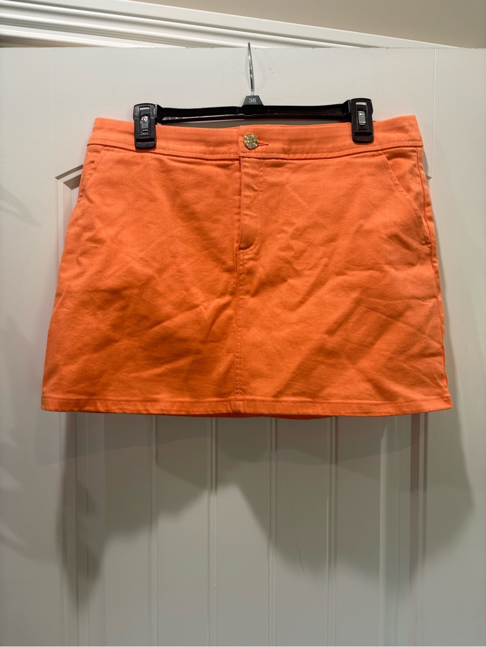 Lilly Pulitzer Bright Orange Mini Skirt